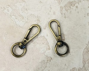 Карабин для сумки. Антик браш 11 мм