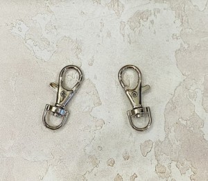 Карабин для сумки. Никель 8 мм