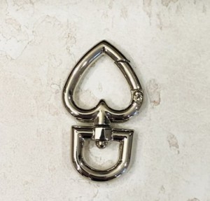 Карабин для сумки. Никель 10 мм