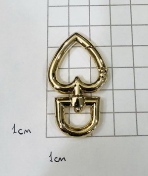 Карабин для сумки. Золото 10 мм