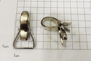 Карабин для сумки. Никель 25 мм