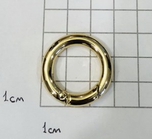 Кольцо карабин для сумки. Золото