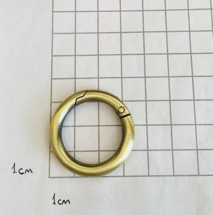 Кольцо карабин для сумки. Антик браш