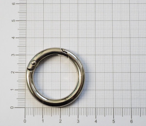 Кольцо карабин для сумки. Никель