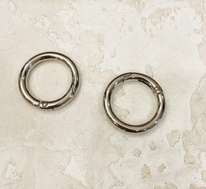 Кольцо карабин для сумки. Никель