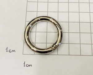 Кольцо карабин для сумки. Никель