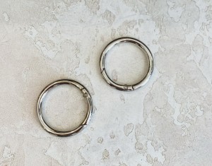 Кольцо карабин для сумки. Никель