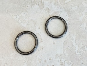 Кольцо карабин для сумки. Черный никель