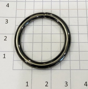 Кольцо для сумки. Черный никель