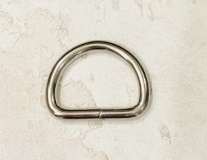 Полукольцо для сумки. Никель 25 мм