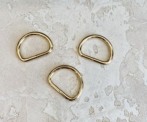 Полукольцо для сумки. Золото 25 мм