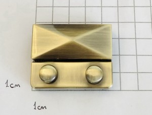 Замок для сумки. Антик браш 45х35 мм