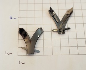 Украшение для обуви. Черный никель