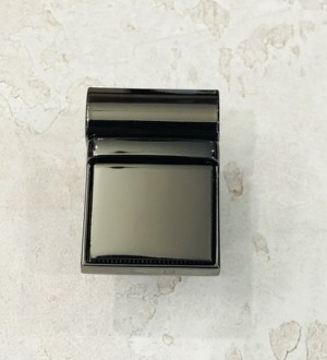 Замок для сумки. Черный никель 29х38 мм