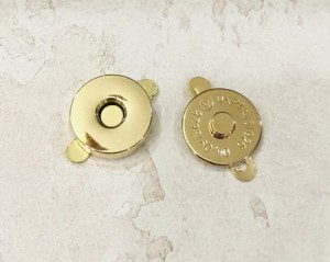 Магнитная кнопка 18 мм. Золото полированное