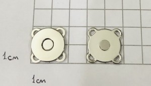 Магнитная кнопка 18 мм. Никель