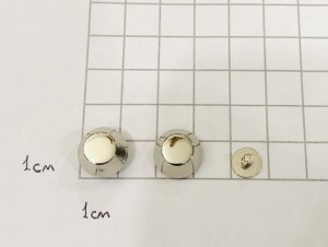 Ножка на винте. Никель 13 мм