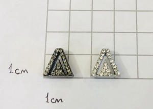 Украшение для обуви. Никель + стразы