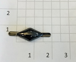 Украшение для обуви. Черный никель