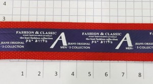 Тесьма 25 мм Красный + сиреневый