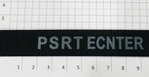 Тесьма 20 мм Черный + серый