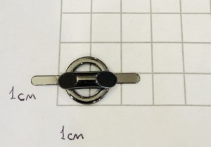 Украшение для обуви. Черный никель