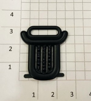 Украшение для обуви. Черный матовый + стразы