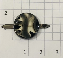 Украшение для обуви. Черный никель