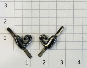 Украшение для обуви. Черный никель