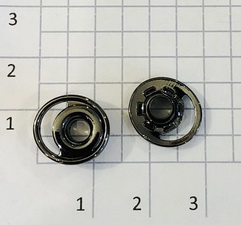 Люверс для обуви. Черный никель