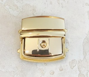 Замок для сумки. Золото 44х44 мм