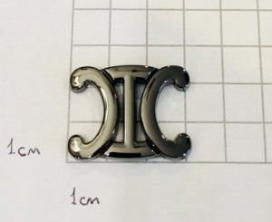 Украшение для обуви. Черный никель