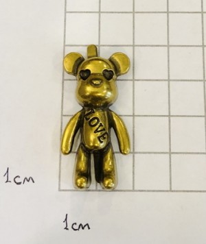 Украшение для обуви. Старое золото