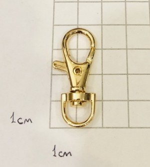 Карабин для сумки. Золото 8 мм
