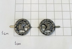 Украшение для обуви. Черный никель