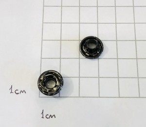 Люверс для обуви. Черный никель