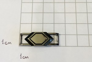 Украшение для обуви. Черный никель