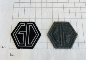 Нашивка текстиль + пластик