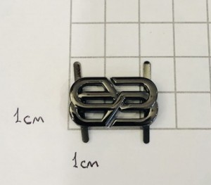 Украшение для обуви. Черный никель