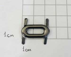 Украшение для обуви. Черный никель