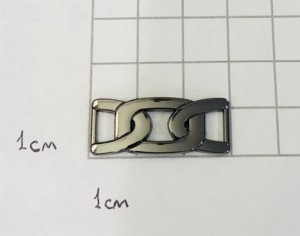 Украшение для обуви. Черный никель