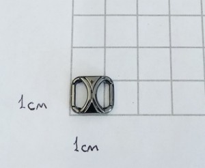 Украшение для обуви. Черный никель