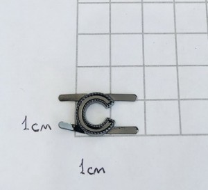 Украшение для обуви. Черный никель