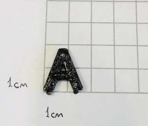 Украшение для обуви. Черный никель