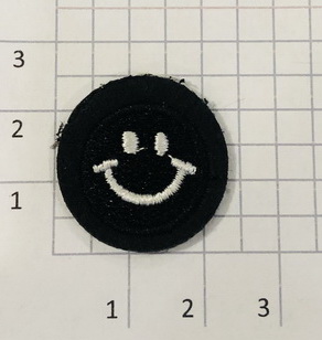 Нашивка текстильная. Смайл
