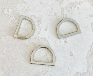 Полукольцо для сумки. Никель (20мм)