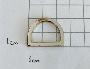 Полукольцо для сумки. Никель (20мм)