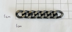 Цепочка для обуви. Черный никель