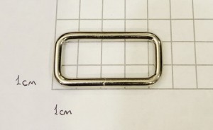 Рамка - ручкодержатель. Никель 38 мм