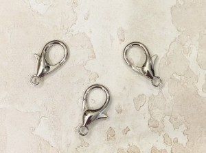 Карабин-застежка. Никель 30 мм